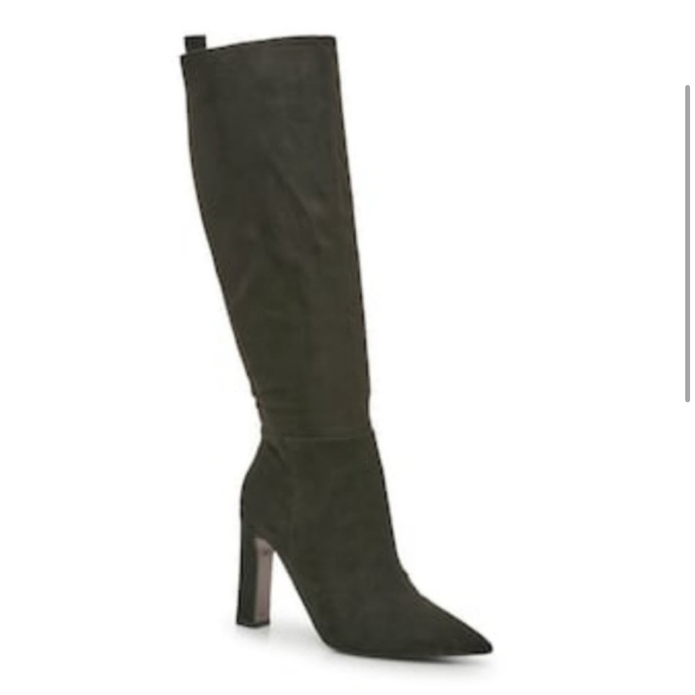 J.Lo Black Knee-High Women's Suede Boots